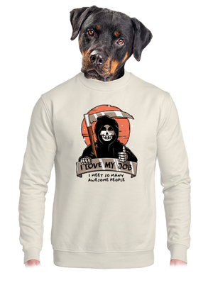 unisex mikina bez kapucne