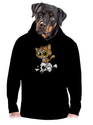 Tigrík pánska mikina klokanka Black