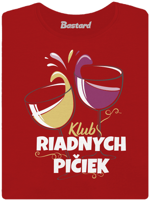 Klub riadnych pičiek dámske tričko prémium Red Mal
