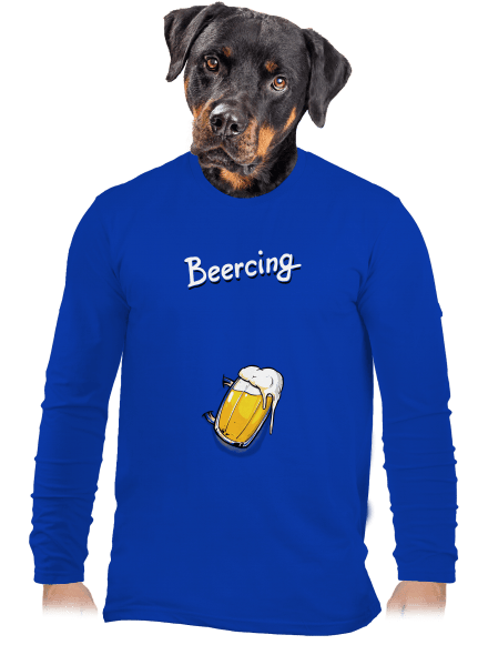Beercing pánske dlhý rukáv Royal Blue