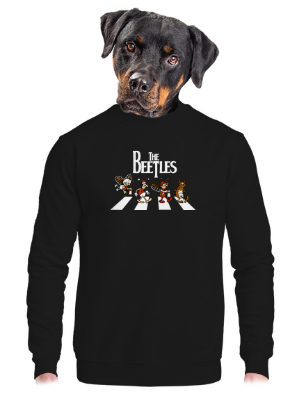 Beatles unisex mikina bez kapucne Black