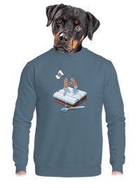 unisex mikina bez kapucne