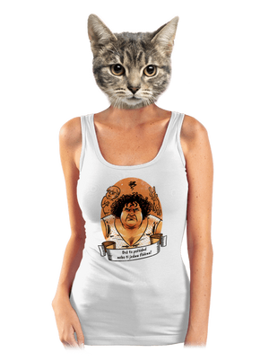 B14: Slunce seno jahody dámske tielko klasické White