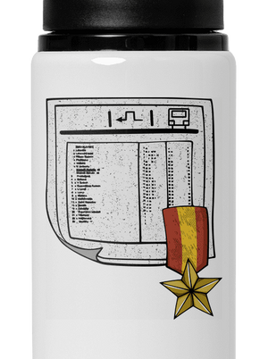 Cestovný poriadok flaša na vodu White