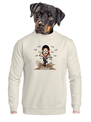 Cinklista unisex mikina bez kapucne Off White