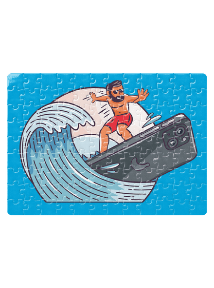 Som surfer puzzle White