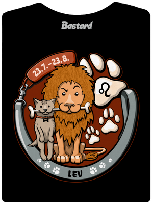 Psí horoskop: Lev dámske tričko prémium Black