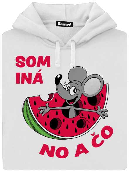 Som iná dámska mikina klokanka White