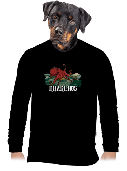 Krakenoš pánske dlhý rukáv Black