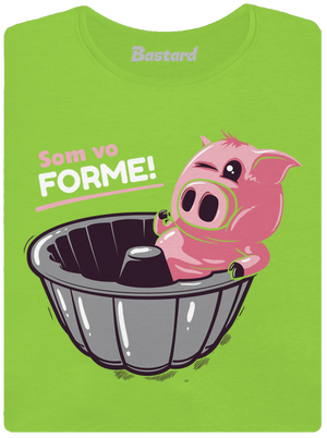 Vo forme dámske tričko Apple Green