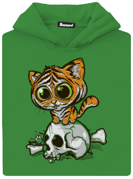 Tigrík detská mikina klokanka Kelly Green AWD