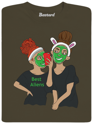Best aliens pánske dlhý rukáv Urban Khaki