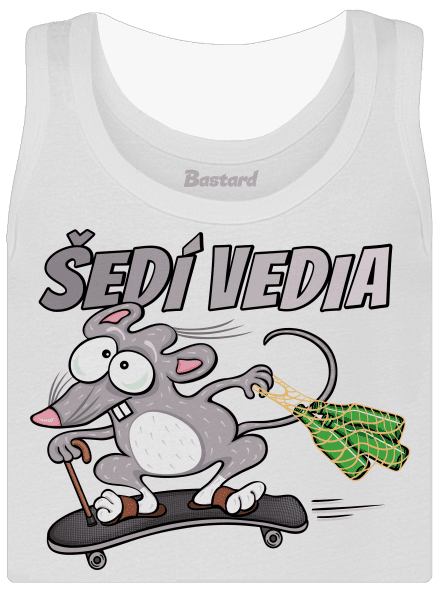 Šedí vedia - myšiak dámske tielko klasické White