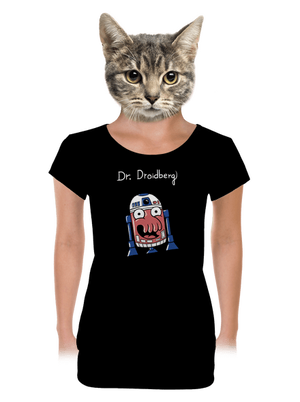 Dr. Droidberg dámske tričko s lemom Black