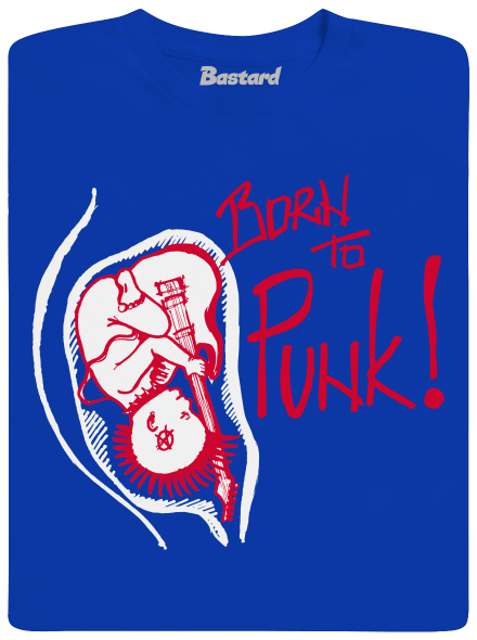 Born to punk detské tričko Royal Blue