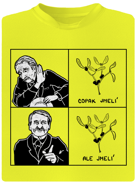 Cimrman: Copak jmelí pánske športové tričko Neon Yellow