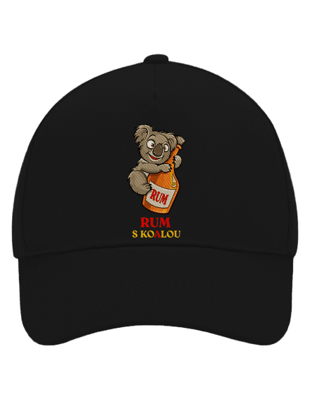 Rum s koalou šiltovka baseballka Black