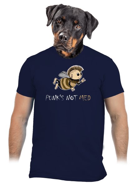 Punks Not Med pánske tričko Navy