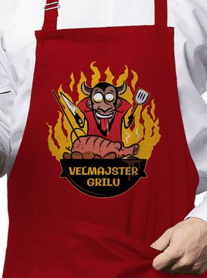Veľmajster grilu zástera Red
