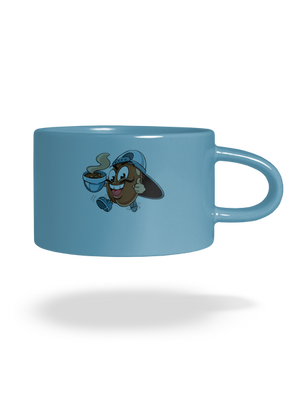 Štartujem na kávičke hrnček makronka Blue Macaron