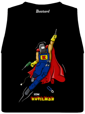 Kutilman dámske tielko voľné Black