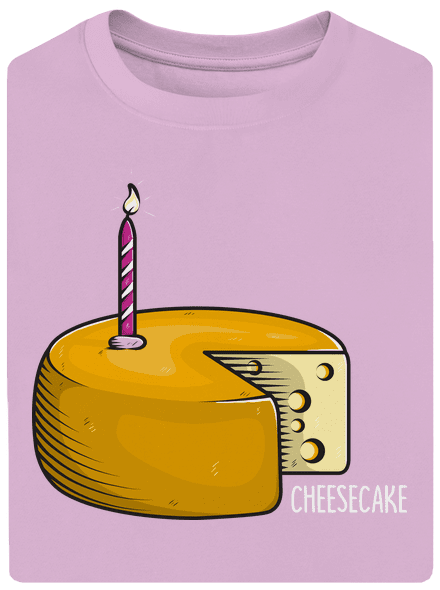 Cheese cake unisex tričko oversized Orchid