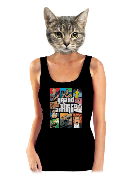 Grand Theft Arnold dámske tielko klasické Black