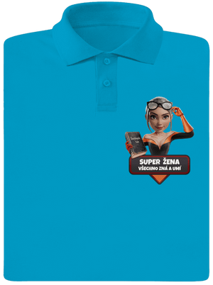 Super mama pánska polokošeľa Blue Atol