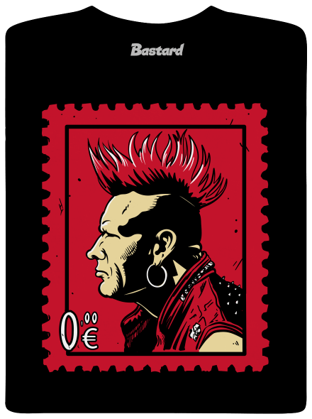 Známka punku detské tričko Black