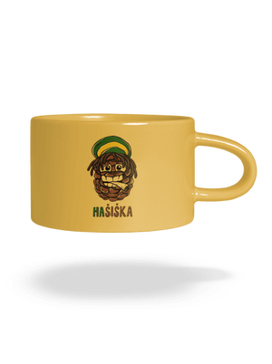 Hašiška hrnček makronka Yellow Macaron