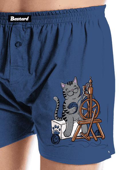 Mačka pradie pánske trenky Blue