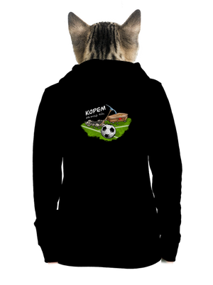 Kopem za svoj tím dámska mikina na zips Black