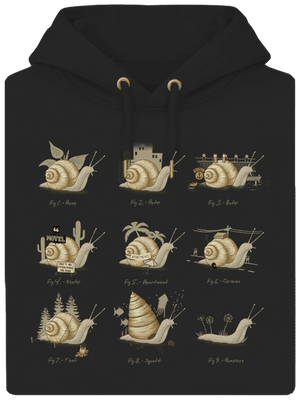 Sladký domov unisex mikina premium Dark Black