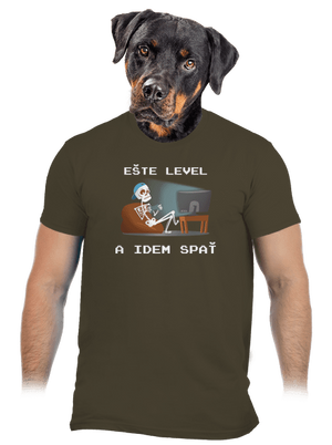 Ešte level pánske tričko Urban Khaki