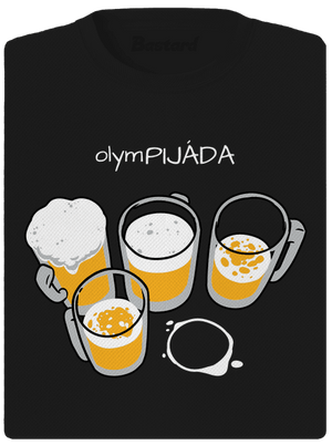 Pijáda dámske športové tričko Black