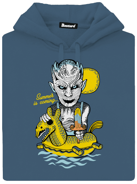 Summer is coming 2 dámska mikina klokanka Denim