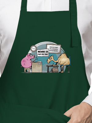 Nehrb sa zástera Bottle Green