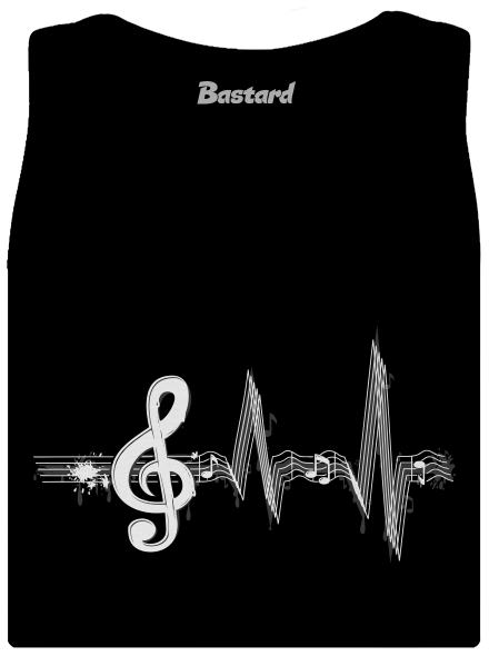 Žijem muzikou dámske tielko klasické Black