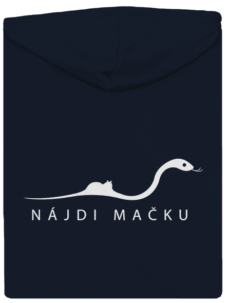 Nájdi mačku dámska mikina na zips Navy Mal
