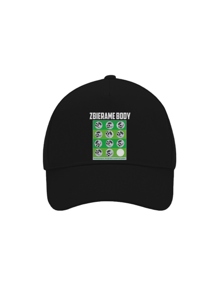 Zbierame body - futbal šiltovka baseballka Black