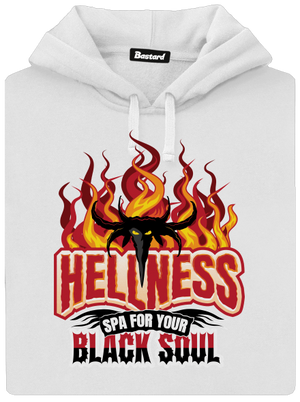 Hellness dámska mikina klokanka White