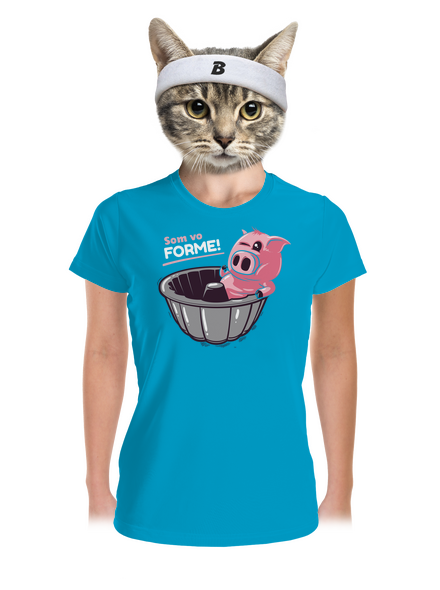 Vo forme dámske športové tričko Blue Atol