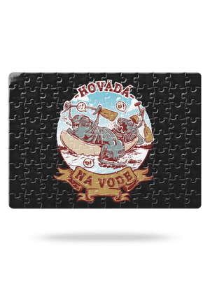 Hovädá na vode puzzle White