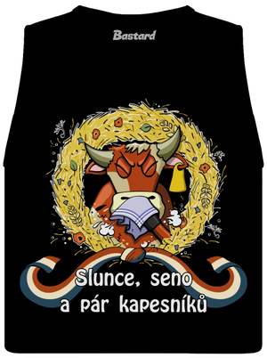 Slunce, seno a pár kapesníků dámske tielko voľné Black