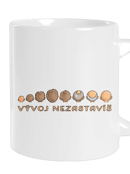 Vývoj nezastavíš veľký hrnček White