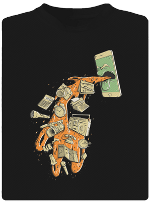 Digitálna kocovina pánske športové tričko Black