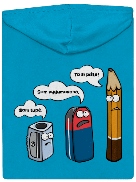 To si pište dámska mikina na zips Blue Atol