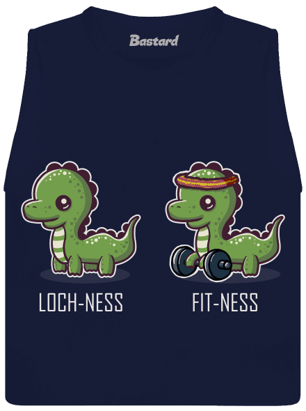 Fit-ness dámske tielko voľné Navy