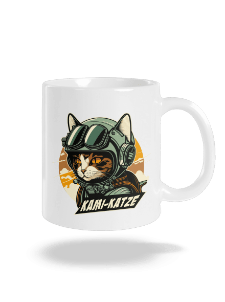 Kami-Katze klasický hrnček White