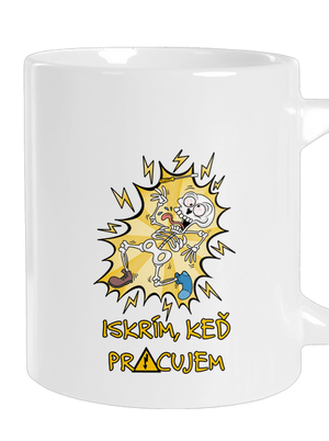 Iskrím veľký hrnček White